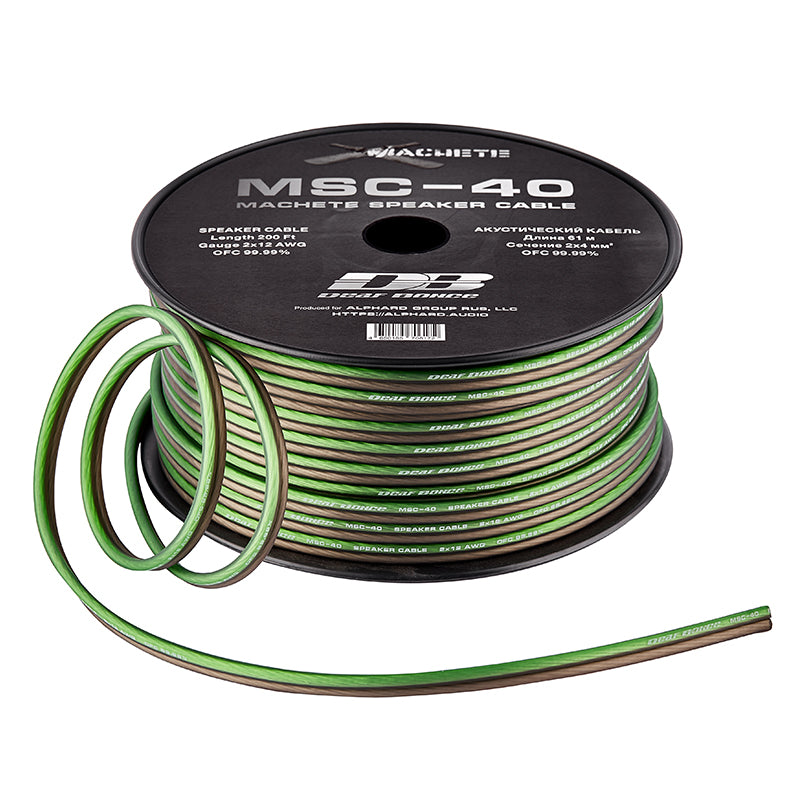 Machete MSC-40 (12ga) | Speaker cable – Deaf Bonce