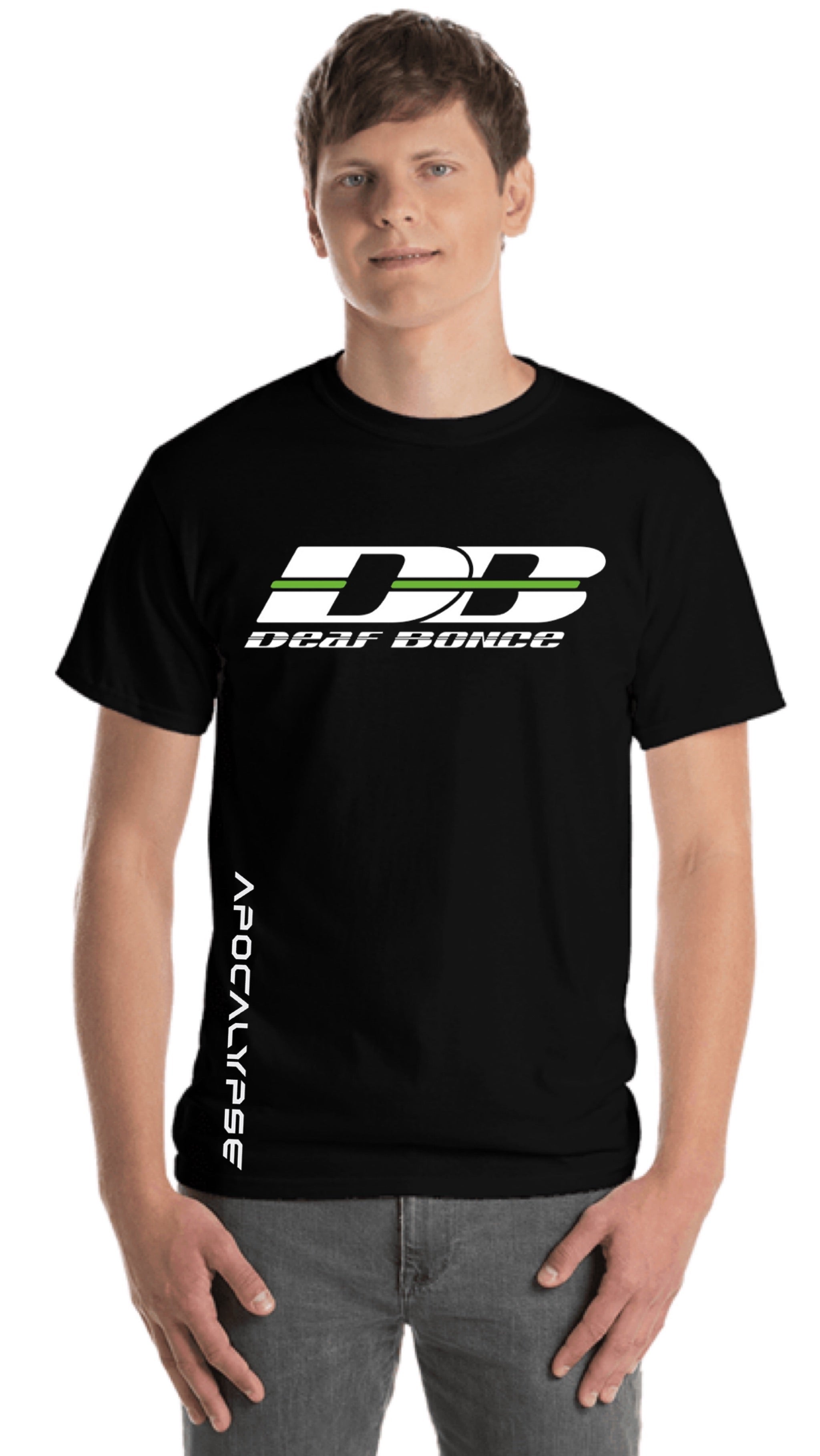 T-Shirt with Deaf Bonce logo